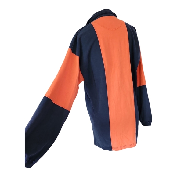 Vintage 90s Mens XL Distressed Edge 1997 Chicago Bears Long Sleeve Rugby Polo L - Picture 6 of 10